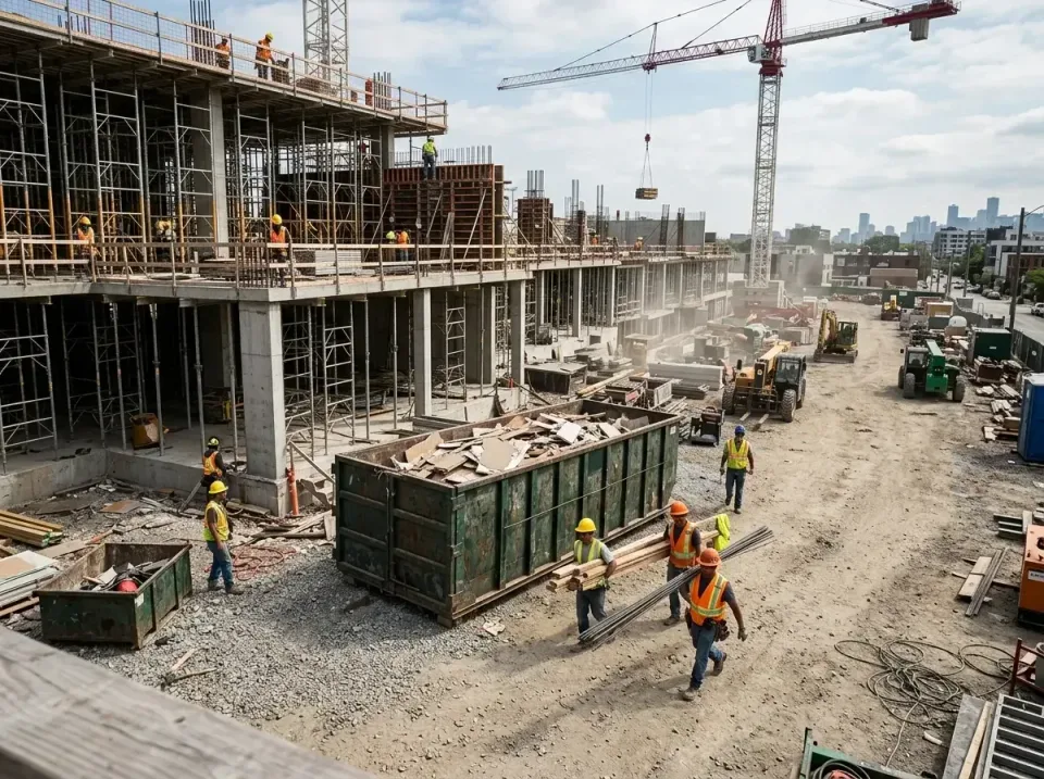 commercial-construction-site-w-002 — frequently asked questions, Low Cost Construction Dumpster Rental in Poolesville, MD